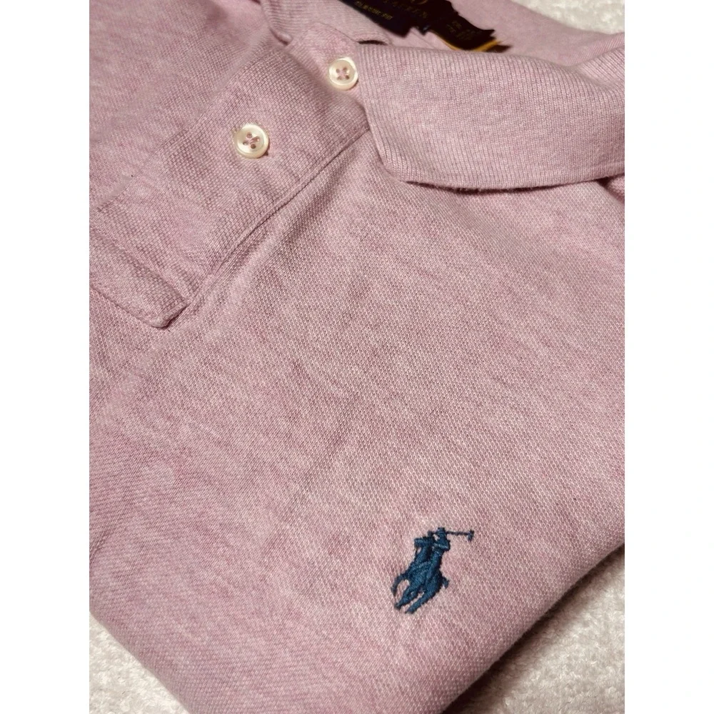 Polo Ralph Lauren Men's 2XL Pink Heather Short Sleeve Pique Polo Shirt